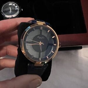 Kenneth Cole Leather Strap Watch